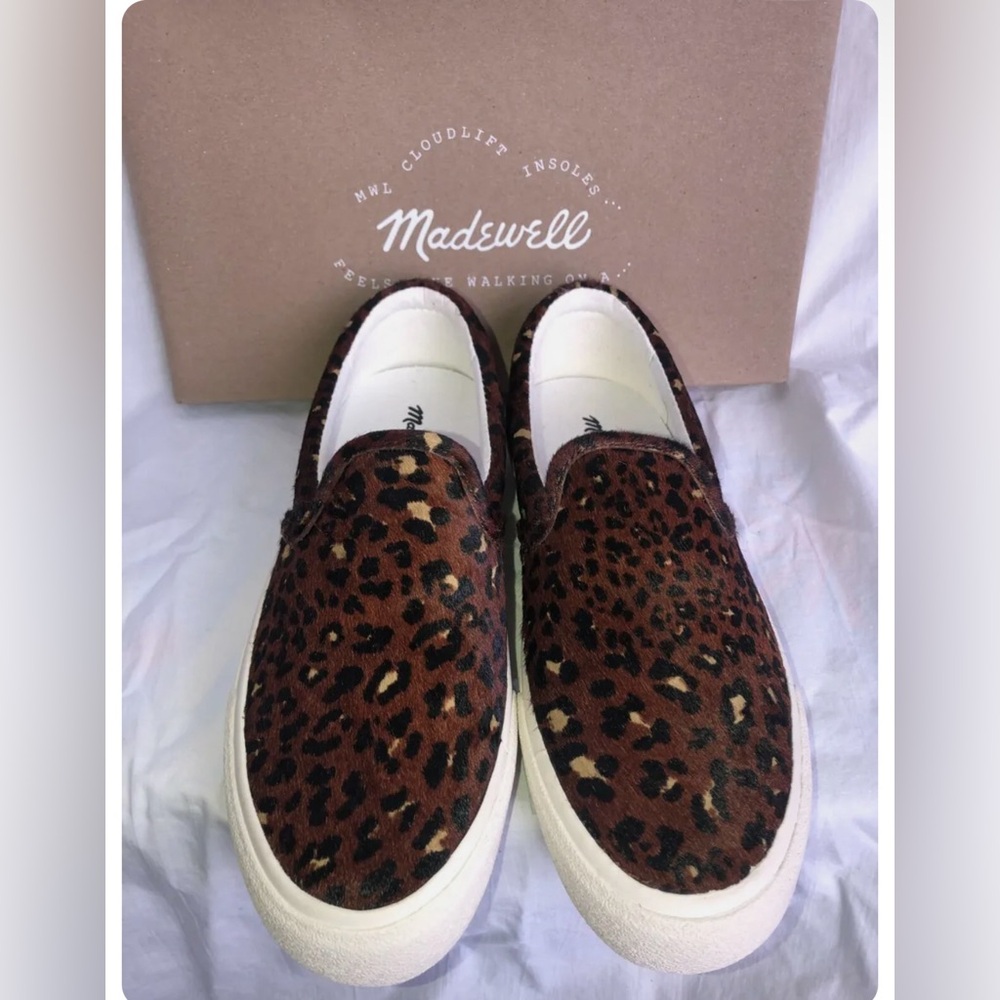 NEW with box Madewell Leopard Print sneakers